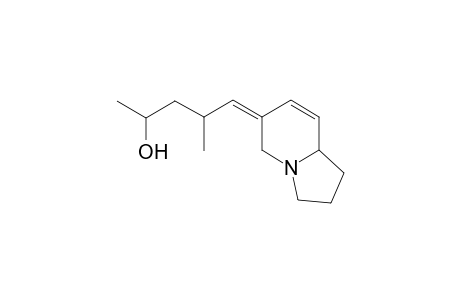 6-(4'-Hydroxy-2'-methylpentenylidene)-7,8-dehydro-desmethyl-pumilotoxine