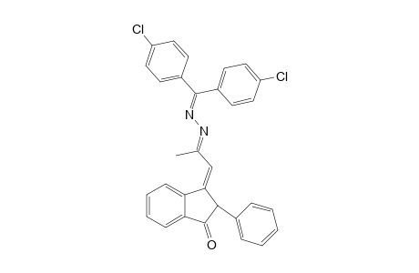 2-PHENYL-3-(((BIS-(4'-CHLOROPHENYL)-METHYLIDENE)-HYDRAZONO)-PROPYLIDENE)-INDANONE