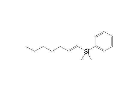 E-1-Dimethyl(phenylsilyl)-1-hepten