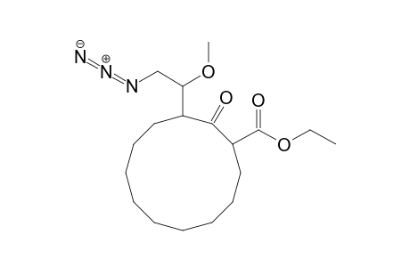 3-(2-Azido-1-methoxyethyl)-2-oxocyclododecanecarboxylic acid ethyl ester