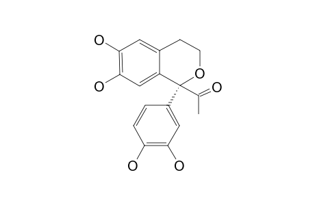 TROLLIUSOL-A;(1R)-ACETYL-1-(3',4'-DIHYDROXYPHENYL)-6,7-DIHYDROXYISOCHROMAN