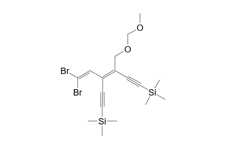 1,1-Dibromo-4-[(methoxymethoxy)methyl]-6-(trimethylsilyl)-3-](trimethylsilyl)ethynyl]hexa-1,3-diene-5-yne