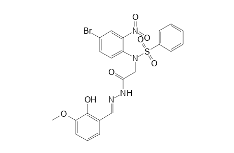N-(4-bromo-2-nitro-phenyl)-N-(2-hydroxy-3-methoxy-benzylidene-hydrazinocarbonylmethyl)-benzenesulfonamide