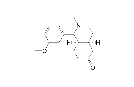 2-Methyl-4a.alpha.1-(3-methoxyphenyl)-1,2,3,4,4a,5,6,7,8,8a.alpha.-decahydro-6-oxoisoquinoline