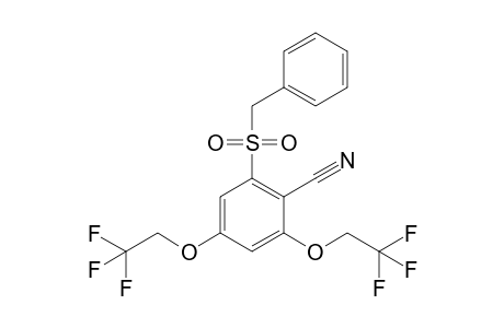 6-Benzylsulfonyl-2,4-bis(2,2,2-trifluoroethoxy)benzonitrile