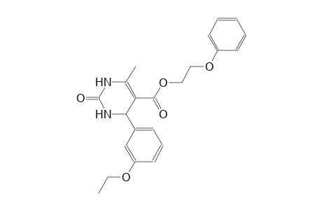 5-pyrimidinecarboxylic acid, 4-(3-ethoxyphenyl)-1,2,3,4-tetrahydro-6-methyl-2-oxo-, 2-phenoxyethyl ester
