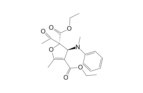 Diethyl trans-2-Acetyl-5-methyl-3-[methyl(phenyl)amino]-2,3-dihydrofuran-2,4-dicarboxylate