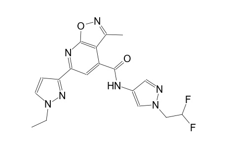 isoxazolo[5,4-b]pyridine-4-carboxamide, N-[1-(2,2-difluoroethyl)-1H-pyrazol-4-yl]-6-(1-ethyl-1H-pyrazol-3-yl)-3-methyl-