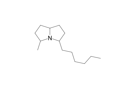 3-Hexyl-5-methylpyrrolizidine