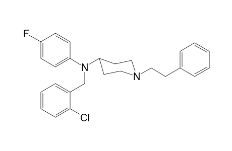 N-(4-Fluorophenyl)-N-(4-chlorobenzyl)-1-(2-phenylethyl)piperidin-4-amine