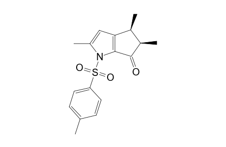 CIS-4,5-DIHYDRO-1-(4'-METHYLPHENYLSULFONYL)-2,4,5-TRIMETHYLCYCLOPENTA-[B]-PYRROL-6(1H)-ONE