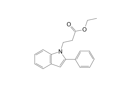 Ethyl 3-(2-phenyl-1H-indol-1-yl)propanoate