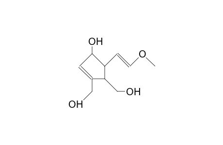 3,4-Bis(hydroxymethyl)-5-(2-methoxy-vinyl)-cyclopent-2-en-1-ol