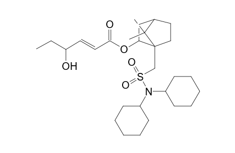 E-10-Dicyclohexylsulfamoyl-D-isobornyl 4-Hydroxyhex-2-enoate
