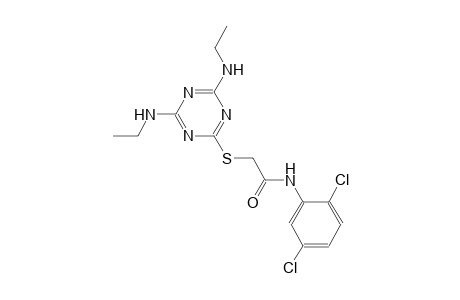 2-{[4,6-bis(ethylamino)-1,3,5-triazin-2-yl]sulfanyl}-N-(2,5-dichlorophenyl)acetamide