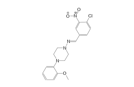 N-[(E)-(4-chloro-3-nitrophenyl)methylidene]-4-(2-methoxyphenyl)-1-piperazinamine
