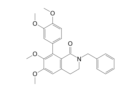 1(2H)-Isoquinolinone, 8-(3,4-dimethoxyphenyl)-3,4-dihydro-6,7-dimethoxy-2-(phenylmethyl)-
