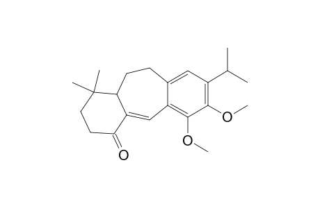 4H-Dibenzo[a,d]cyclohepten-4-one, 1,2,3,10,11,11a-hexahydro-6,7-dimethoxy-1,1-dimethyl-8-(1-methylethyl)-, (.+-.)-