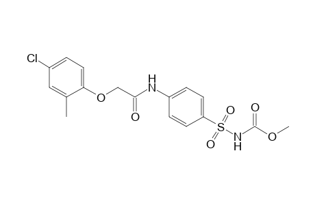 Carbamic acid, [4-[[(4-chloro-2-methyl-phenoxy)acetyl]amino]phenyl]sulfonyl-, methyl ester