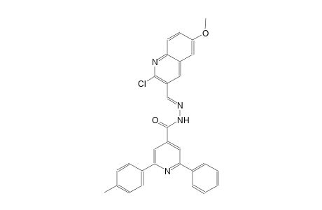 N'-[(E)-(2-chloro-6-methoxy-3-quinolinyl)methylidene]-2-(4-methylphenyl)-6-phenylisonicotinohydrazide