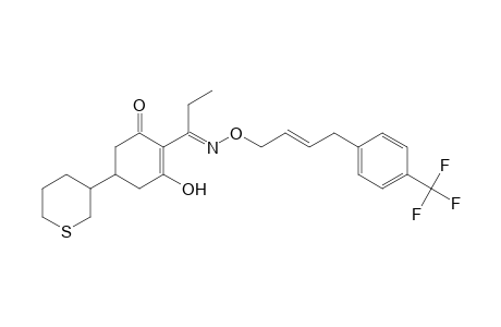2-Cyclohexen-1-one, 3-hydroxy-5-(tetrahydro-2H-thiopyran-3-yl)-2-[1-[[[4-[4-(trifluoromethyl)phenyl]-2-butenyl]oxy]imino]propyl]-