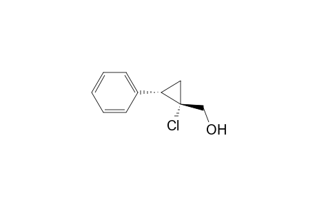 Cyclopropanemethanol, 1-chloro-2-phenyl-, trans-