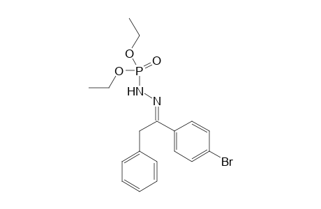 Diethyl (2-(1-(4-bromophenyl)-2-phenylethylidene)hydrazinyl)phosphonate