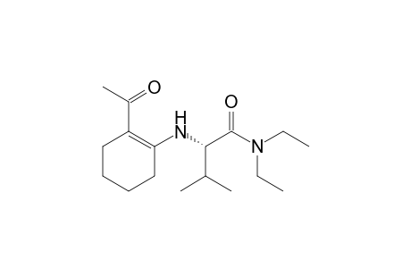 (2S)-2-[(2-acetyl-1-cyclohexenyl)amino]-N,N-diethyl-3-methylbutanamide