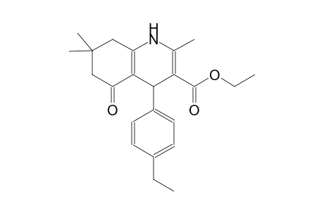 ethyl 4-(4-ethylphenyl)-2,7,7-trimethyl-5-oxo-1,4,5,6,7,8-hexahydro-3-quinolinecarboxylate