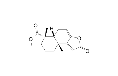 Naphtho[2,1-b]furan-6-carboxylic acid, 2,5,5a,6,7,8,9,9a-octahydro-6,9a-dimethyl-2-oxo-, methyl ester, [5aR-(5a.alpha.,6.beta.,9a.beta.)]-
