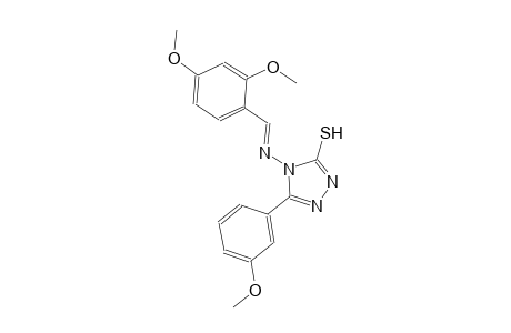 4-{[(E)-(2,4-dimethoxyphenyl)methylidene]amino}-5-(3-methoxyphenyl)-4H-1,2,4-triazole-3-thiol