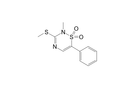 2-Methyl-3-(methylthio)-6-phenyl-1,2,4-thiadiazine 1,1-dioxide