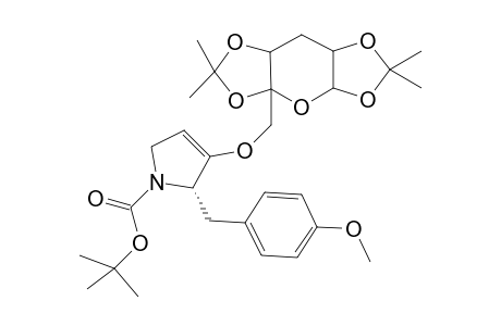 (2S)-3-O-[1-[[(t-Butoxycarbonyl)amino]-2,5-dihydro-2-(p-methoxybenzyl)-1H-pyrrol-3-yl}-1,2 : 4,5-di-O-isopropylidene-.beta.-D-fructopyranose