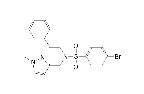 benzenesulfonamide, 4-bromo-N-[(1-methyl-1H-pyrazol-3-yl)methyl]-N-(2-phenylethyl)-
