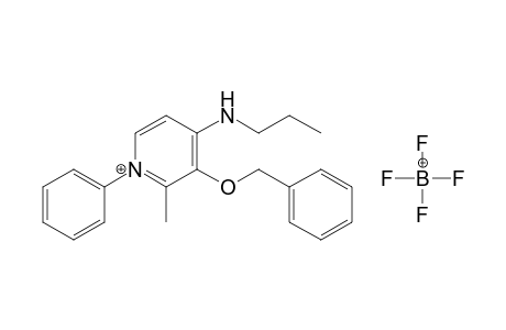 3-Benzyloxy-2-methyl-1-phenyl-4-propylaminopyridinium tetrafluoroborate