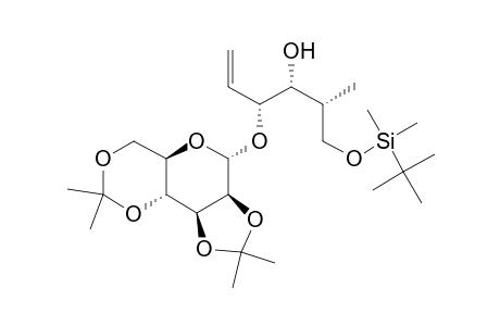 (2R,3R,4R)-1-[(tert-Butyldimethylsilyl)oxy]-4-[(2,3:4,6-Di-O-isopropylidene-.alpha.-D-mannopyranosyl)oxy]-2-methylhex-5-en-3-ol