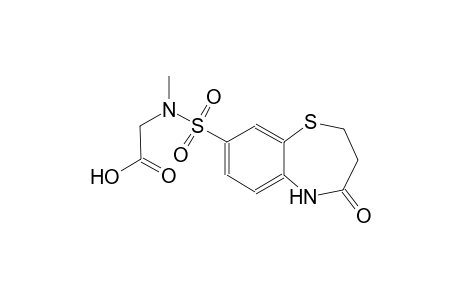 acetic acid, [methyl[(2,3,4,5-tetrahydro-4-oxo-1,5-benzothiazepin-8-yl)sulfonyl]amino]-