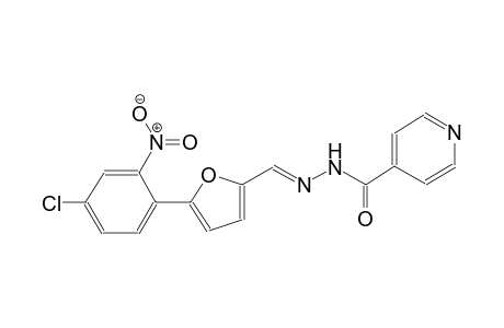 N'-{(E)-[5-(4-chloro-2-nitrophenyl)-2-furyl]methylidene}isonicotinohydrazide