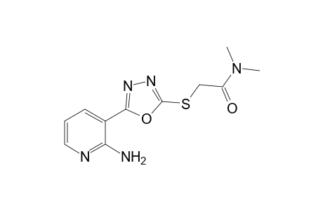 5-(2-Amino-3-pyridyl)-2-(N,N-dimethylcarbamylmethylthio-1,3,4-oxadiazole