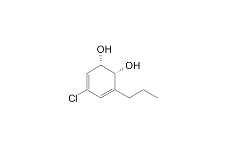 cis-(1S,2R)-1,2-Dihydroxy-3-propyl-5-chlorocyclohexa-3,5-diene