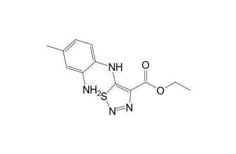 5-(2-amino-4-methyl-anilino)thiadiazole-4-carboxylic acid ethyl ester