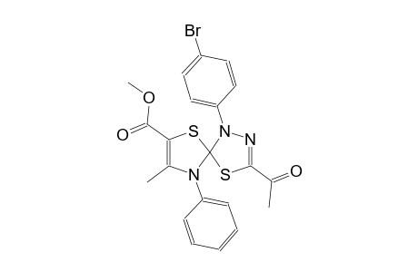 methyl 3-acetyl-1-(4-bromophenyl)-8-methyl-9-phenyl-4,6-dithia-1,2,9-triazaspiro[4.4]nona-2,7-diene-7-carboxylate
