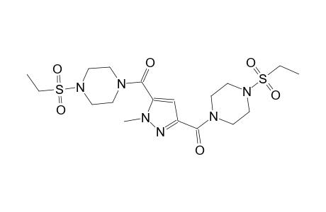 piperazine, 1-(ethylsulfonyl)-4-[[5-[[4-(ethylsulfonyl)-1-piperazinyl]carbonyl]-1-methyl-1H-pyrazol-3-yl]carbonyl]-