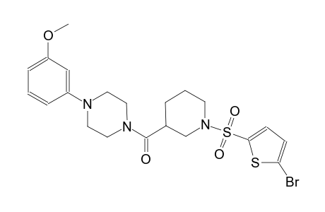 1-({1-[(5-bromo-2-thienyl)sulfonyl]-3-piperidinyl}carbonyl)-4-(3-methoxyphenyl)piperazine