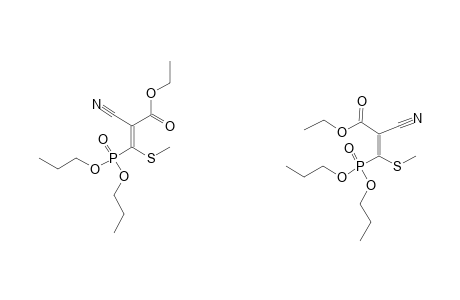 ETHYL-2-CYANO-3-METHYLTHIO-3-(DI-N-PROPOXYPHOSPHONYL)-ACRYLATE