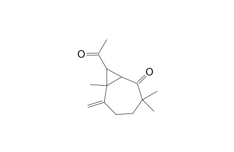 Bicyclo[5.1.0]octan-2-one, 8-acetyl-3,3,7-trimethyl-6-methylene-