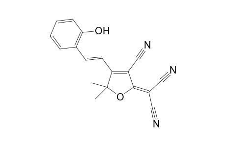 2-[3'-Cyano-4'-(2"-hydoxystyryl)-5',5'-dimethyl-5H-furan-2'-ylidene]-malonitrile