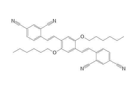 2,5-bis(2',4'-Dicyanostyryl)-1,4-dihexyloxybenzene