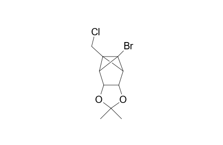 3-Bromo-4-(chloromethyl)-8,8-dimethyl-7,9-dioxatetracyclo[4.3.0.0(2,4).0(3,5)]nonane