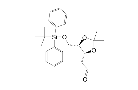 5-O-[(TERT.-BUTYL)-DIPHENYLSILYL]-2-DEOXY-3,4-O-ISOPROPYLIDENE-ALDEHYDO-D-RIBOSE
